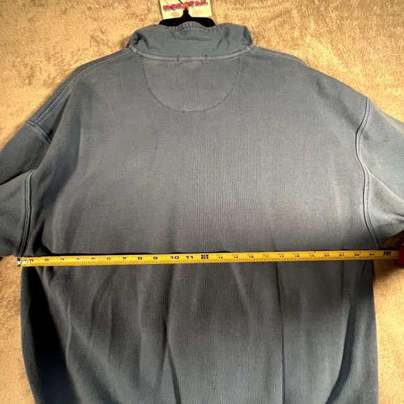 Tommy Bahama 1/4 Zip Sweater Men's Medium Blue Sweater - Picture 7 of 9